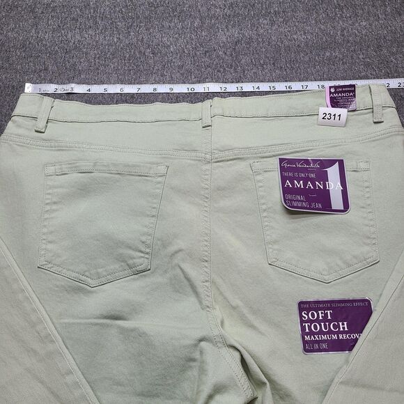 Gloria Vanderbilt Jeans Womens 22W Amanda Soft Touch Stretch Pants Desert Sage - Picture 10 of 11